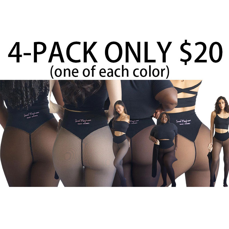 Women's Official Magic Fleece Lined Tights - High Waist, Plus Size Chic Cute Women's Fashion Clothes