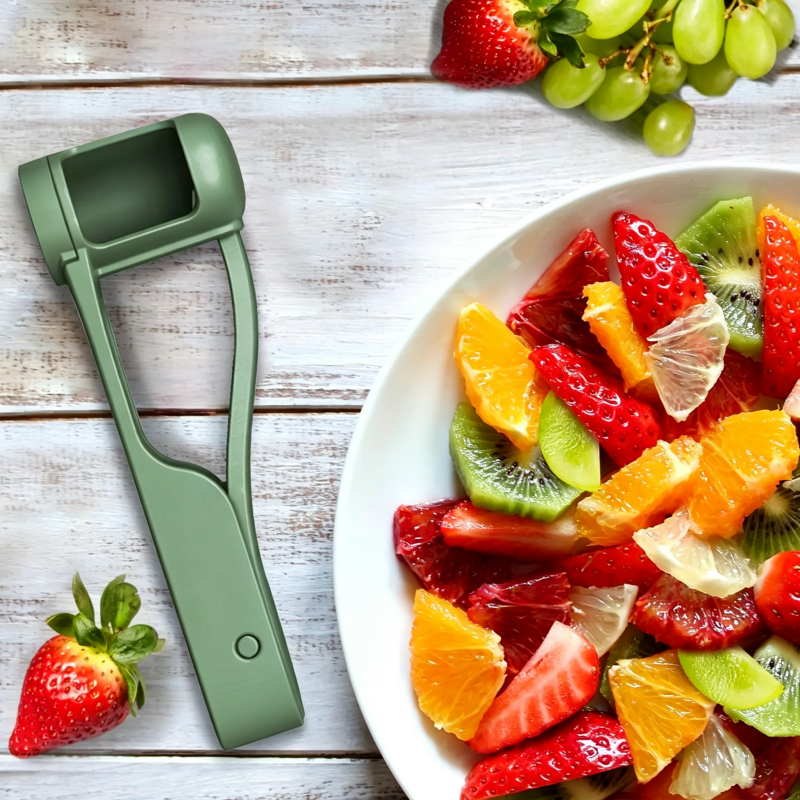 Baby Grape Slicer Cutter, Multi Purpose Fruit Divider Tool for Grape Cherry Tomato Strawberry Blueberry, Toddler Anti-Choking Food Cutting Gadget