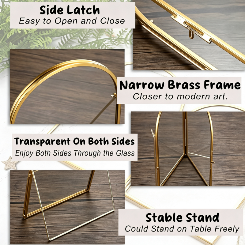 Tabletop Standing Sand Footprint Display Frame