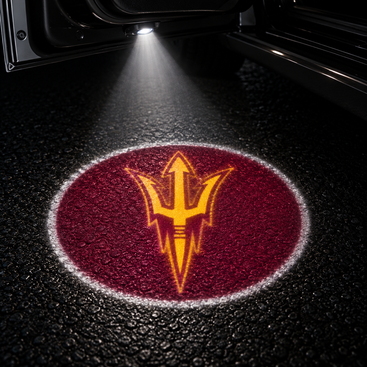 Arizona State Sun Devils car door projector light design