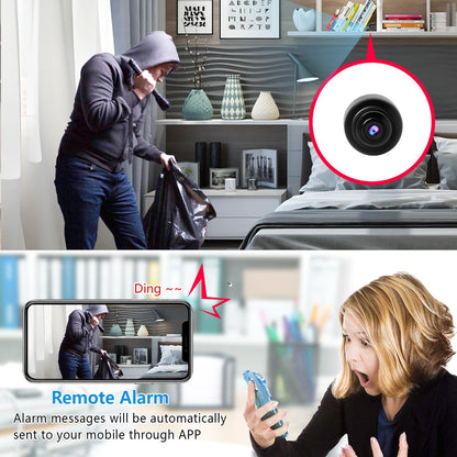 Smallest Wireless WiFi Camera,HD1080P Spy Camera,Smart Home Camera,Portable Baby Monitor Camera,Pet Camera with Night Vision,Motion Detection,Cloud Storage for Security with iOS Android APP