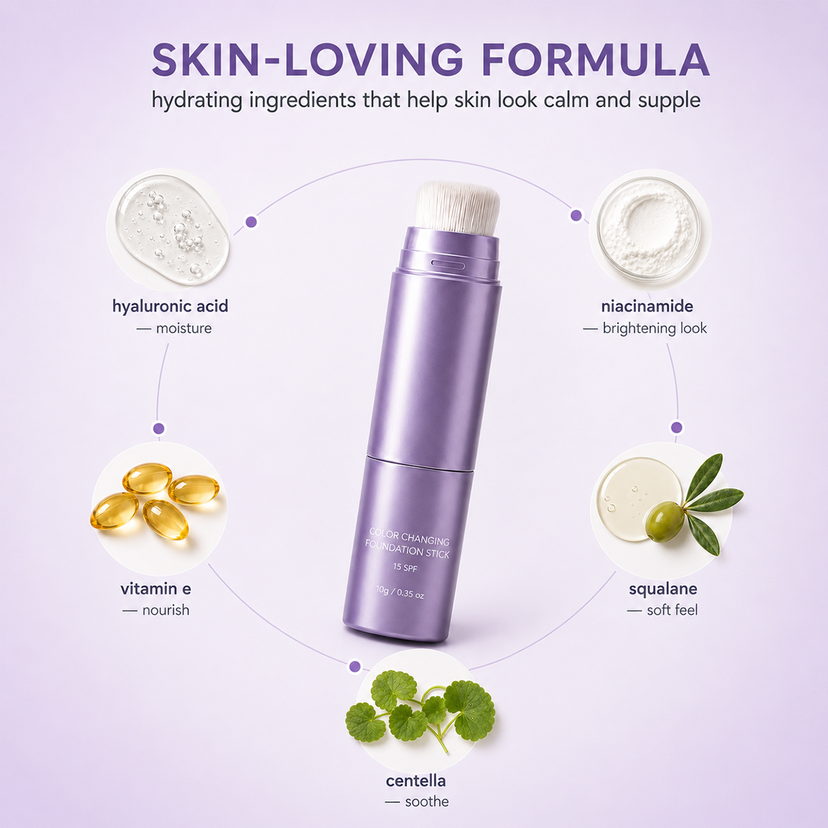 ❤️2 in 1 Color Changing Foundation Stick – The stick that makes mature skin glow again