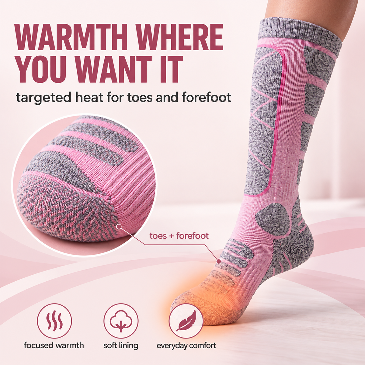 Rechargeable Heated Socks
