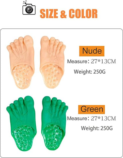 Unisex Monster EVA Sports Flat Slide Sandals - Footwear With Round Toe 🩴