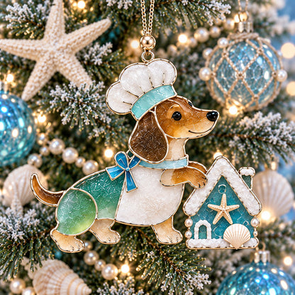 Coastal Dachshund XR2110002CL Christmas Ornament