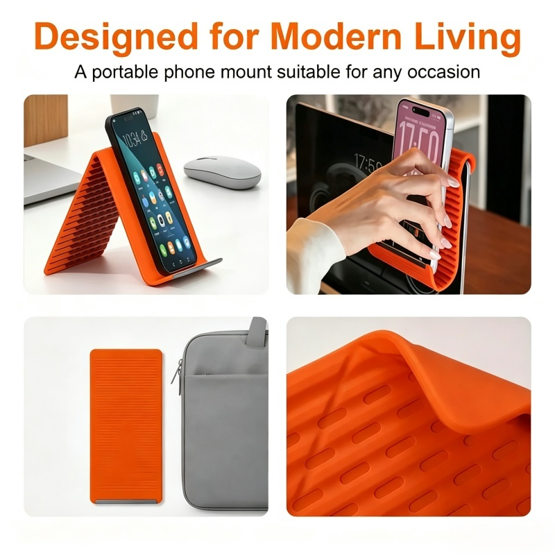 Multi-scene Shapeable Phone Holder Portable Foldable Silicone Aluminum Stand for Phone Tablet Switch Laptop
