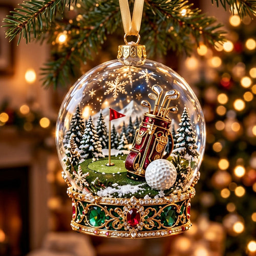 Golf Snow Globe XR1710012CL Christmas Ornament