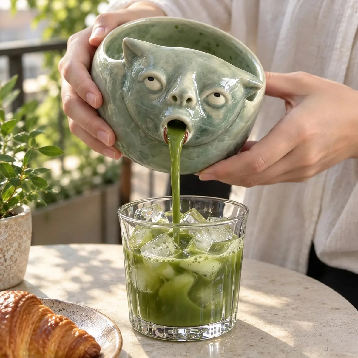 🔥Last Day 49% OFF - 😂🐱Funny Puking Cat Matcha Bowl