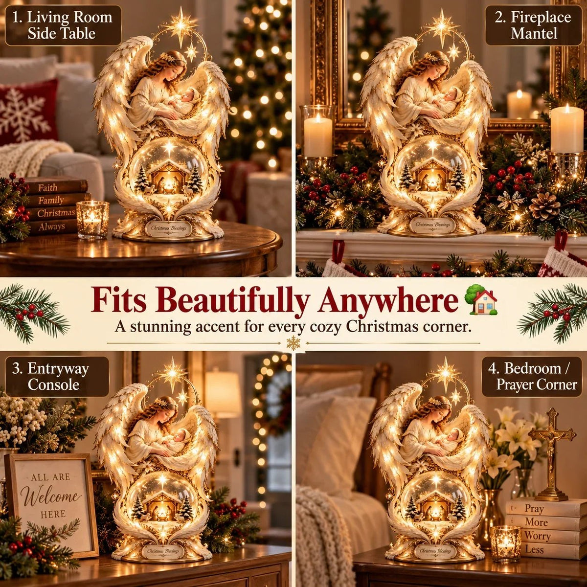 🎉 ✝️ Bring the Holy Night Home – Heavenly Noel Nativity Light