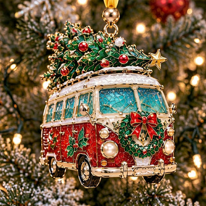 Red Van Christmas Tree XR2210005CL Christmas Ornament