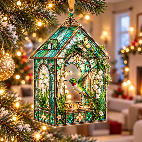Hummingbird Birdhouse XR1710001CL Christmas Ornament