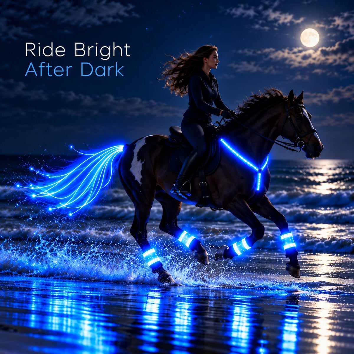 360° Illuminated Horse Harness & Glow Kit 🐎✨