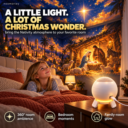 ✝️🌟 Nativity Christmas 5D Projection Light – Transform Any Room Into the Night of Bethlehem
