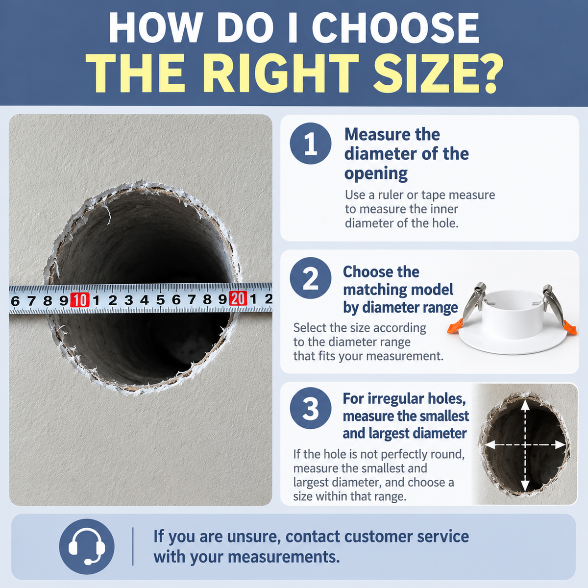🏠 Universal Wall Hole Cover 🐭 No-Glue Spring-Clip Sealing Cap for AC & Pipe Openings (Fits 50–220mm)