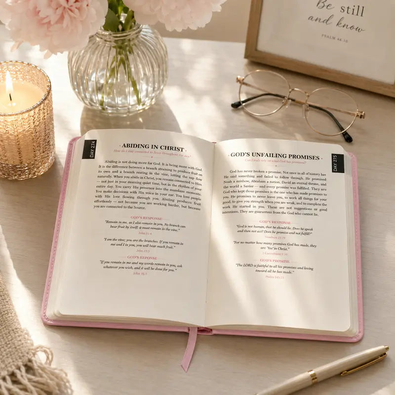 365 Daily Devotional Journal for Women 🤍 | A Moment With God Every Day