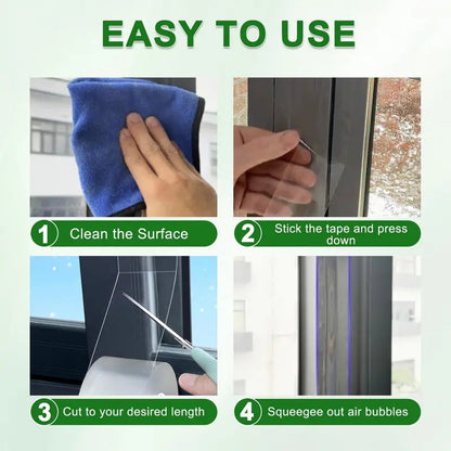 🏠 LIMITED-TIME OFFER: Clear Weather Sealing Tape for Windows & Doors