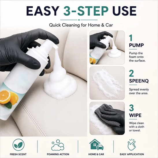 Multi-purpose Cleaning Mousse Foaming Cleaner 🧼