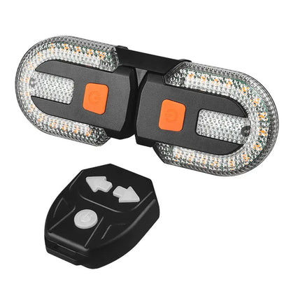 🚲Bike Turn Signals with Alarm | USB Charging, Wireless Remote, Split/Integrated Tail Light
