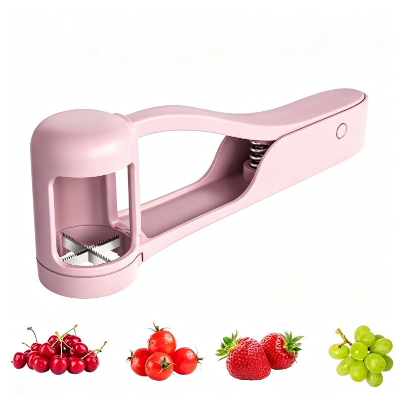 Baby Grape Slicer Cutter, Multi Purpose Fruit Divider Tool for Grape Cherry Tomato Strawberry Blueberry, Toddler Anti-Choking Food Cutting Gadget