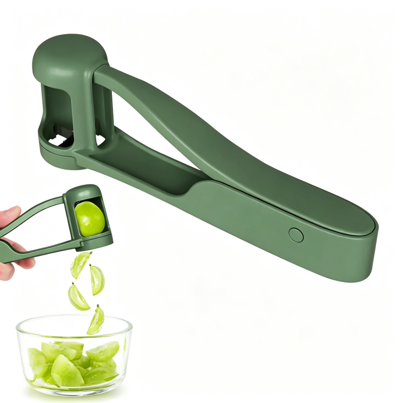 Baby Grape Slicer Cutter, Multi Purpose Fruit Divider Tool for Grape Cherry Tomato Strawberry Blueberry, Toddler Anti-Choking Food Cutting Gadget