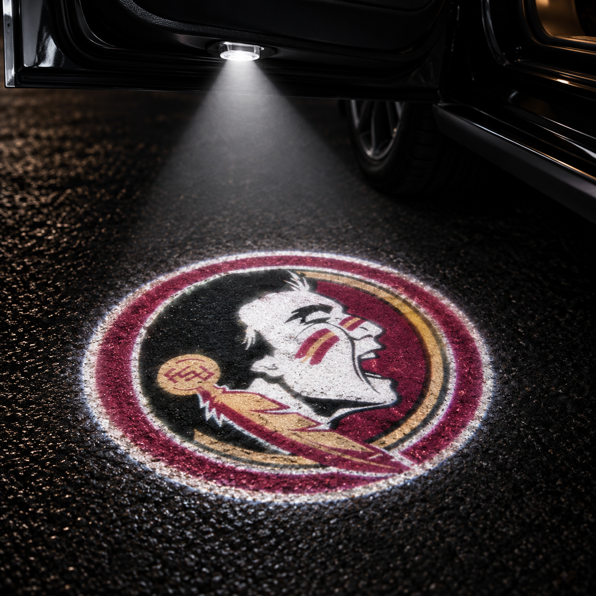 Florida State Seminoles car door projector light design