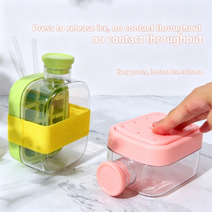 Portable 2-in-1 Ice Cube Cup Outdoor Sports Water Bottle