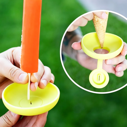 Silicone Drip Catch Popsicle Holder, Anti-drip Ice Cream Cone Drip Catcher for Kids