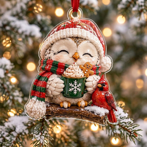 Owl Hot Cocoa XR1710045CL Christmas Ornament