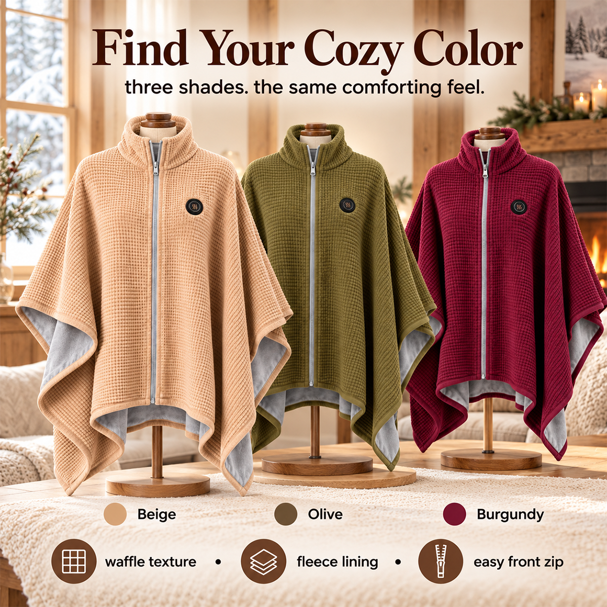 ❄️Heated Wearable Blanket – Stay Warm at Your Desk Without Bulky Layers 🔥
