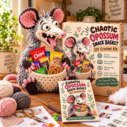 😂 Snack Attack Squad™ – DIY Crochet Funny Animal Snack Basket Collection