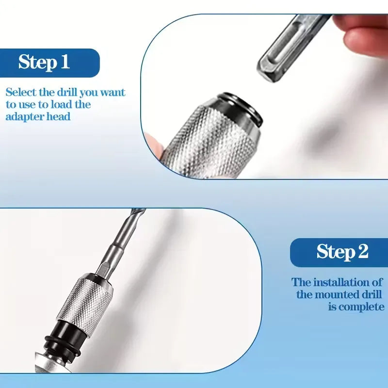 🔥 Early Black Friday Deal | Rotary Hammer Adapter with Impact Drill Bits Set