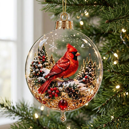 Crimson Winter Beauty XR1710013CL Christmas Ornament