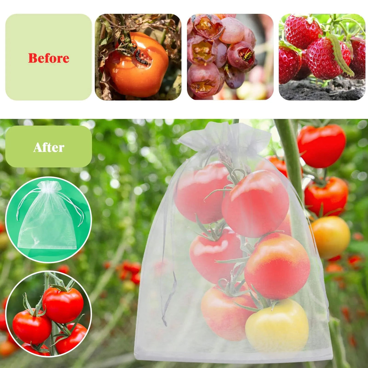 🔥Last Day 40%Off ✨Reusable Fruit Protection Bags🌿