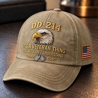 100% Handmade DD-214 Veteran Honor Embroidered Cap(𝐂𝐡𝐚𝐝 𝐒𝐦𝐢𝐭𝐡 𝐇𝐚𝐧𝐝𝐦𝐚𝐝𝐞®) - Buy 2 Get Extra 10% Off