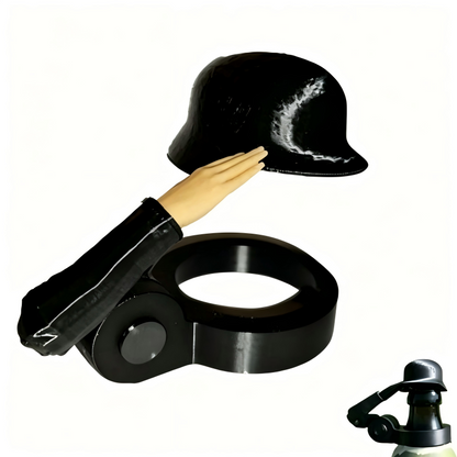 Soldier Salute Beer Bottle Cap Helmet