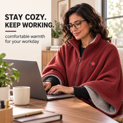 🔥 Wearable Heated Blanket – Cozy Hands-Free Warmth