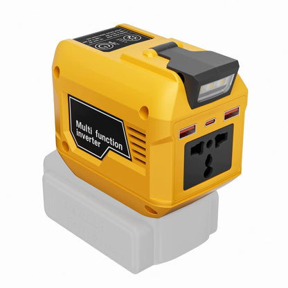 🔥250W Portable Power Inverter – Turn 18V–21V Tool Batteries Into 220V AC Power 🔋