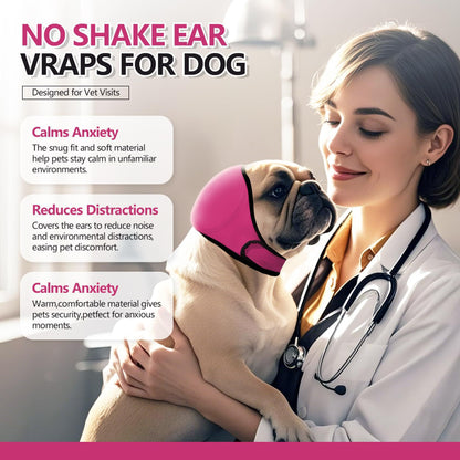 Dog Calming Ear Covers Waterproof Soundproof for Swimming Anxiety Relief