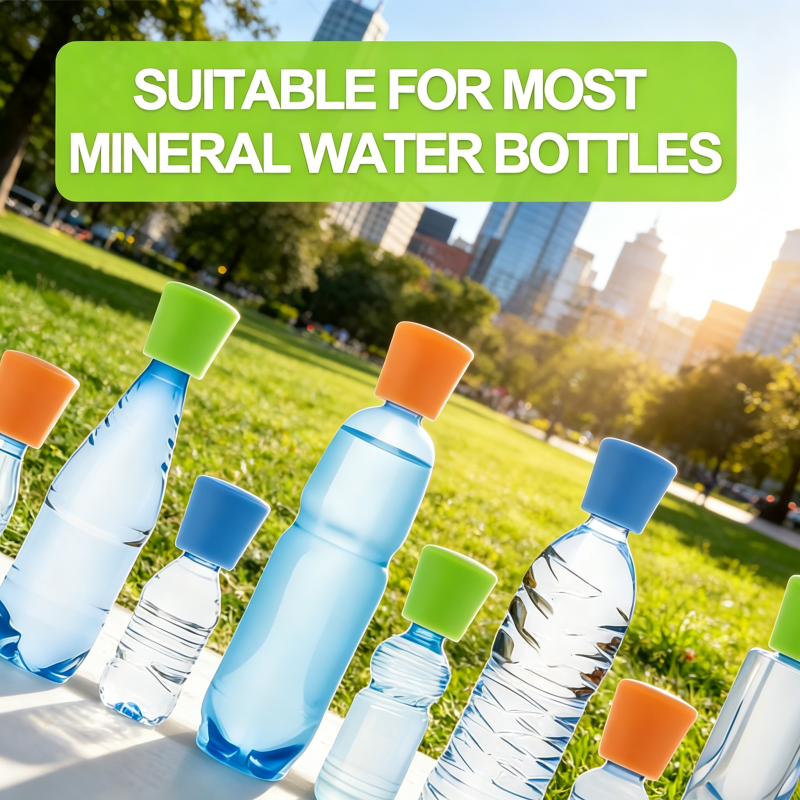 Silicone Bottle Shower Cap Portable Water Sprinkler Nozzle for Mineral Water Bottle