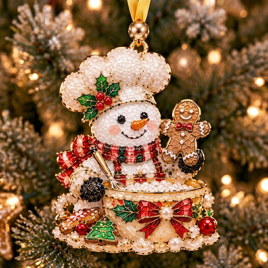 Snowman Chef Gingerbread XR2210002CL Christmas Ornament