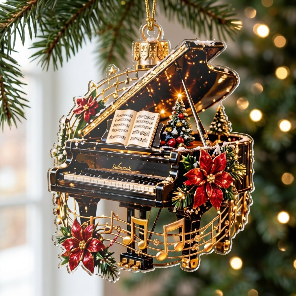 Christmas Grand Piano XR1710011CL Christmas Ornament