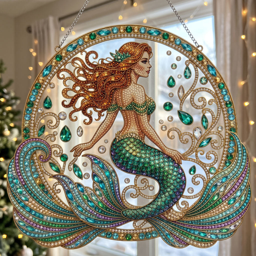 Emerald Mermaid Diamond Art Hanging Ornament Kit