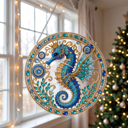 Ocean Seahorse Diamond Art Hanging Ornament Kit