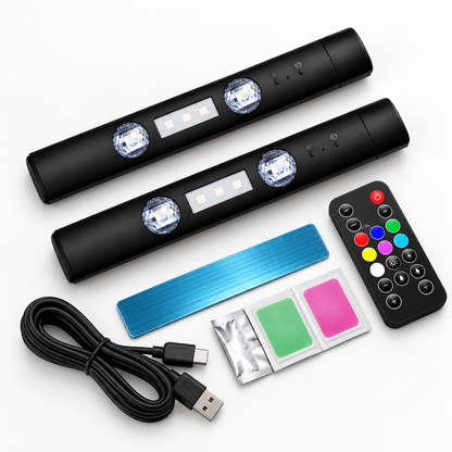 Car RGB Sound-Activated Ambient Starlight Bar🚗