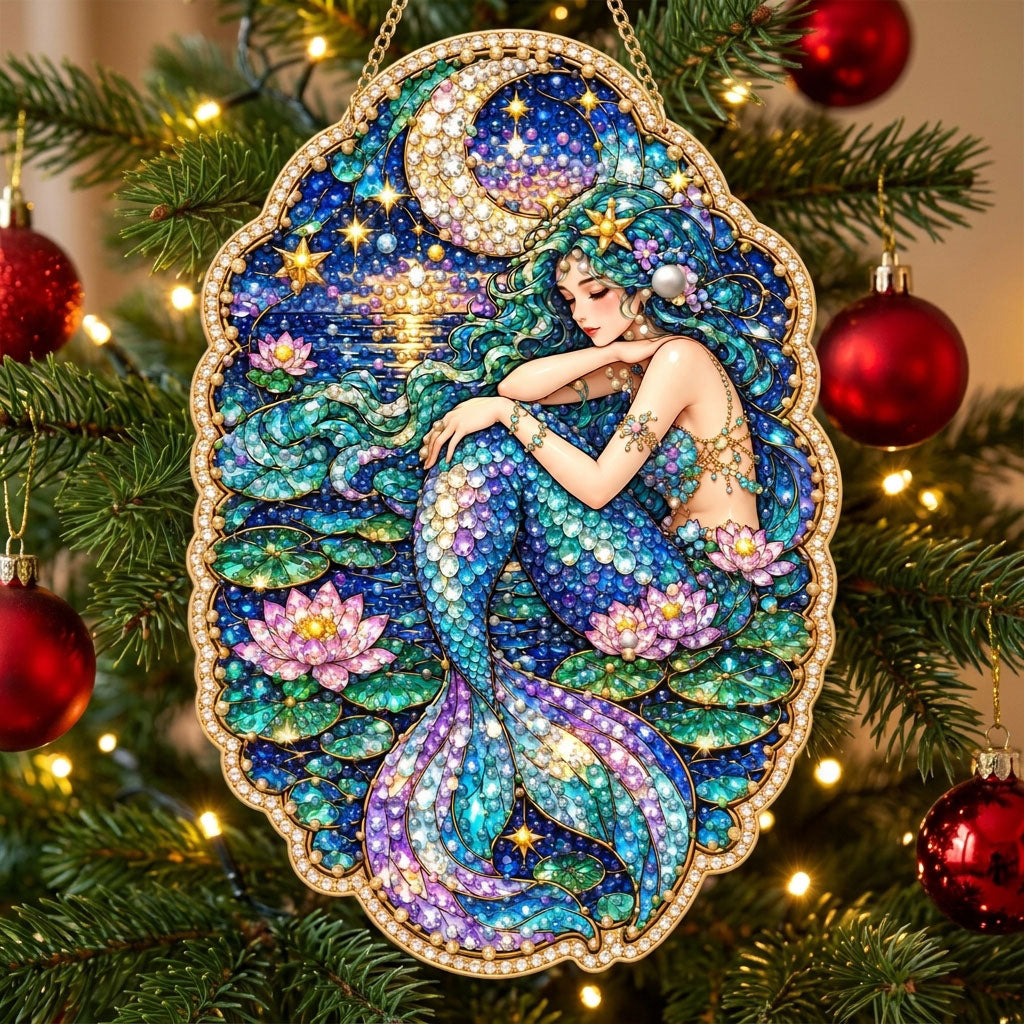 Moonlit Mermaid Diamond Art Hanging Ornament Kit