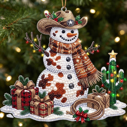 Cowboy Snowman WN2210010CL Christmas Ornament