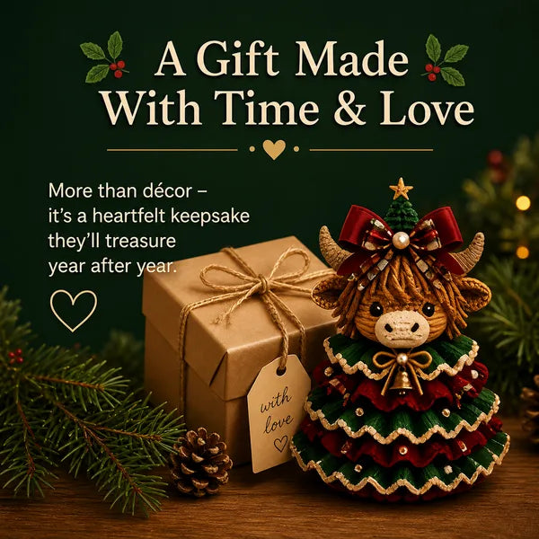 🎄Crochet Animal Christmas Tree DIY Kit – Stitch a Little Christmas Magic（Material kit (not finished product)