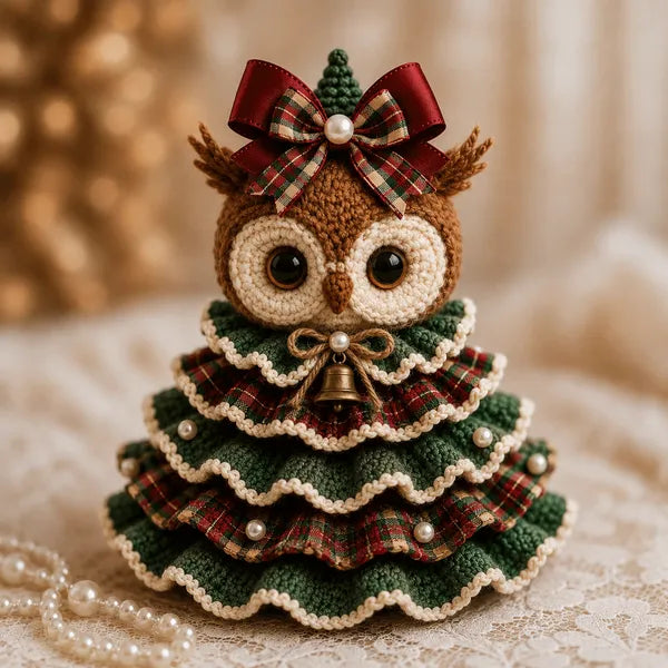🎄Crochet Animal Christmas Tree DIY Kit – Stitch a Little Christmas Magic（Material kit (not finished product)