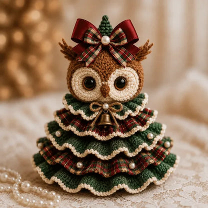 🎄Crochet Animal Christmas Tree DIY Kit – Stitch a Little Christmas Magic（Material kit (not finished product)