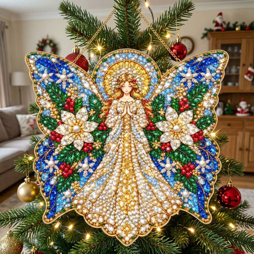 Heavenly Christmas Angel Diamond Art Hanging Ornament Kit